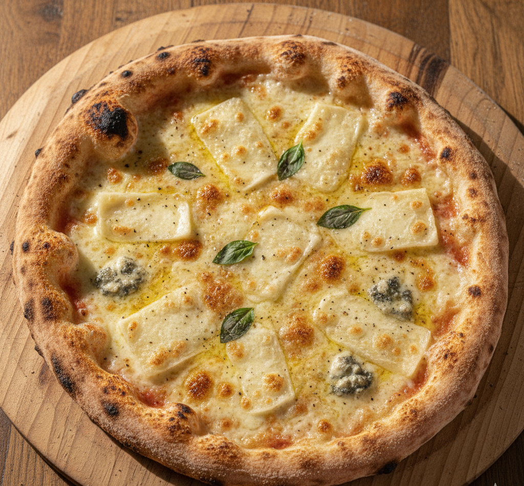 four cheese smoky melt pizza